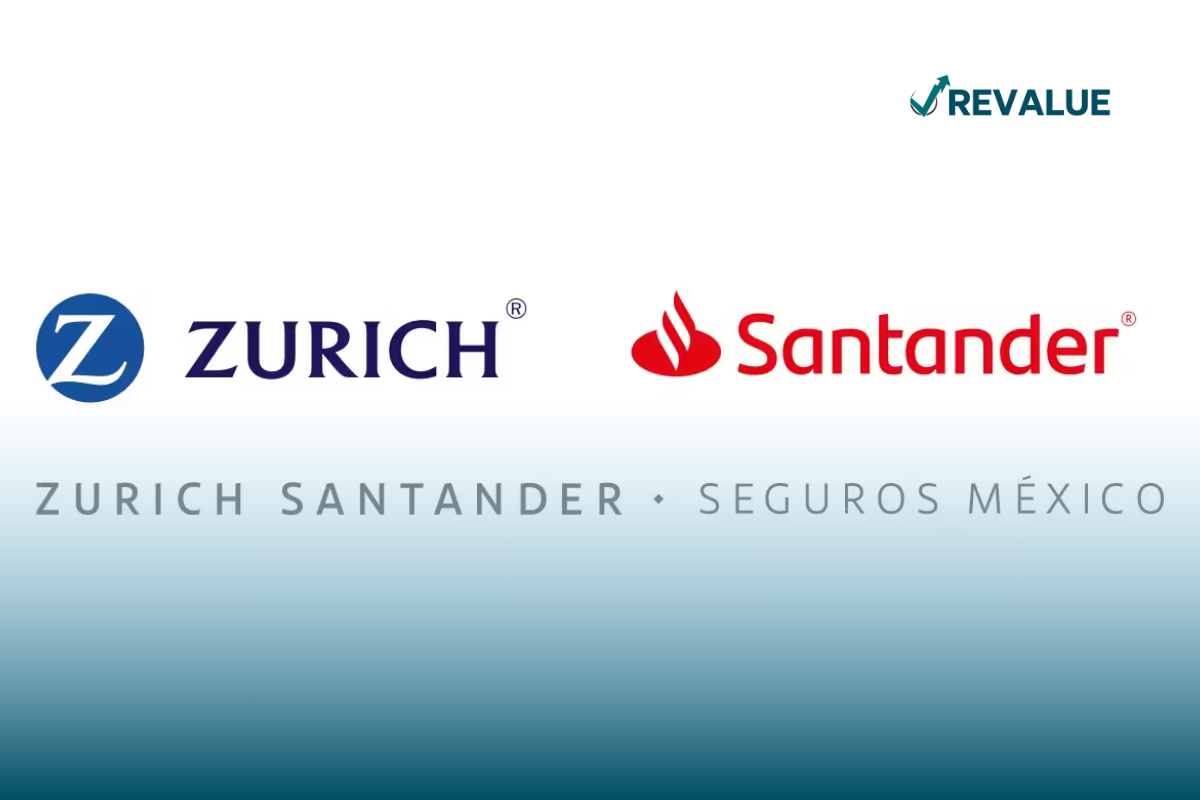 Logo de la alianza del seguro de gadgets Santander Zurich.