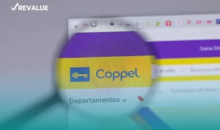 magen con una lupa señalando el sitio web oficial de la cadena donde puedes contratar el club de protección celular Coppel